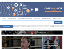 Tablet Screenshot of conectamasradio.com.ar